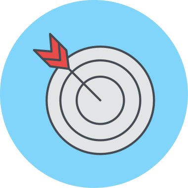 hedef simge vektör illüstrasyonu