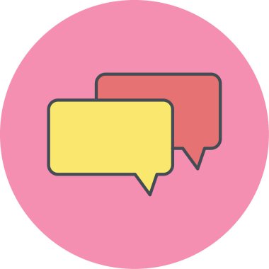 Sohbet simgesi vektör illüstrasyonu