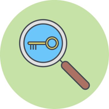 Arama simgesi vektör illüstrasyonu