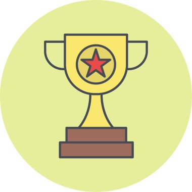 kupa simgesi vektör illüstrasyonu