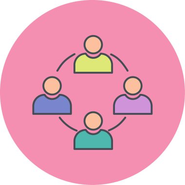 İnsan simgesinin vektör illüstrasyonu