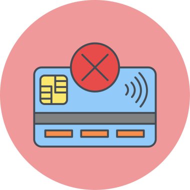 Kredi kartı vektör simgesi