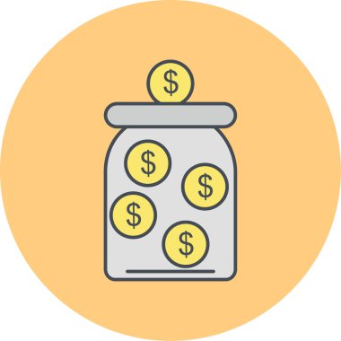 Dolar simgesi vektör illüstrasyonu