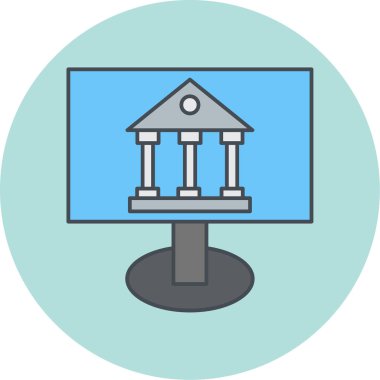 Modern eğitim ikonunun vektör illüstrasyonu