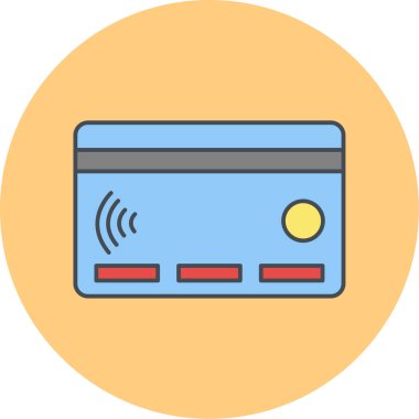 Kredi kartı vektör simgesi