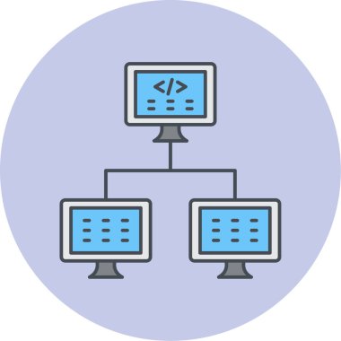 Online öğrenme. Basit illüstrasyon