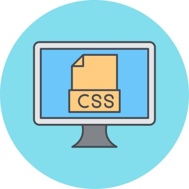 Bilgisayar modern simgesinin vektör illüstrasyonu