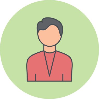 man simgesi vektör illüstrasyonu