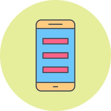 cep telefonu ikonu vektör illüstrasyonu