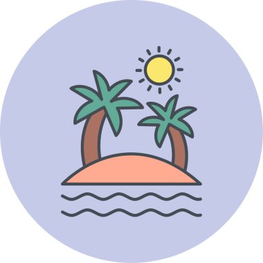 Ada simgesinin vektör illüstrasyonu