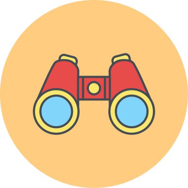 dürbün simgesi vektör illüstrasyonu