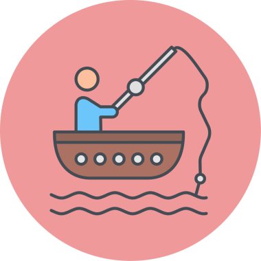 Tekne. Web simgesi basit illüstrasyon