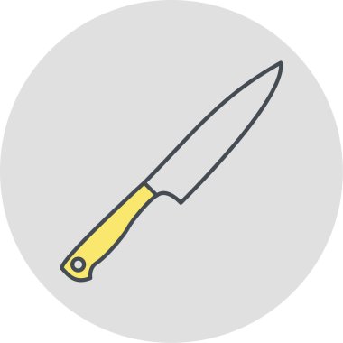 Bıçak ikonu. vektör illüstrasyonu