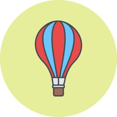 Web ve mobil uygulama için sıcak hava balonu simgesi