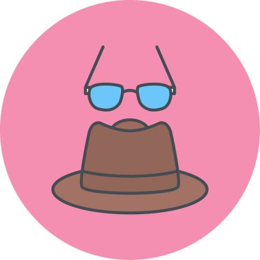 Benzersiz güneş gözlüğü vektör simgesi