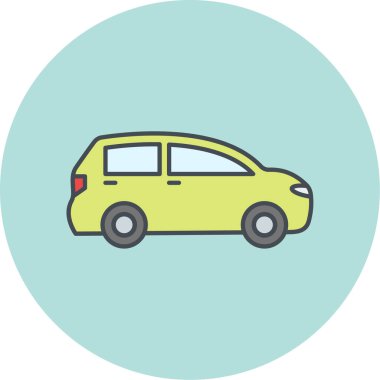 araba simgesi vektör illüstrasyonu