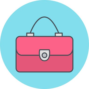 evrak çantası ikonu vektör illüstrasyonu