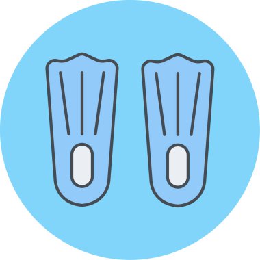 Tek plaj simgesinin vektör illüstrasyonu