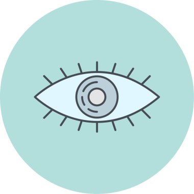 Göz simgesi vektör illüstrasyonu