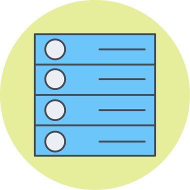 Basit bir simgenin vektör illüstrasyonu