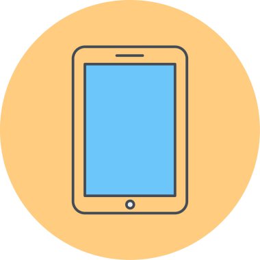 Cep telefonu simgesi, vektör illüstrasyonu