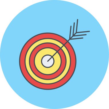 hedef simge vektör illüstrasyonu