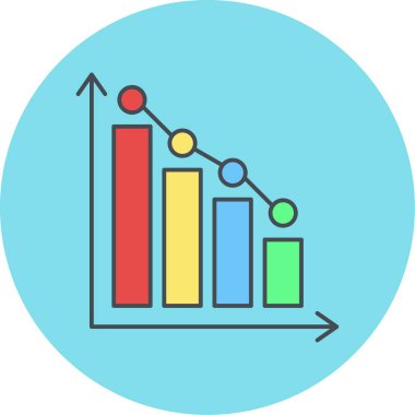 iş grafiği vektör illüstrasyonu