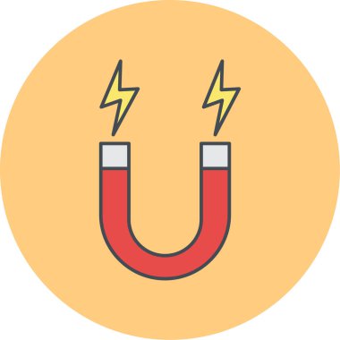 Mıknatıs Web simgesi basit illüstrasyon