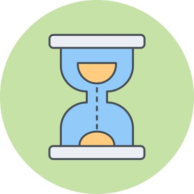 kum saati ikonu vektör illüstrasyonu