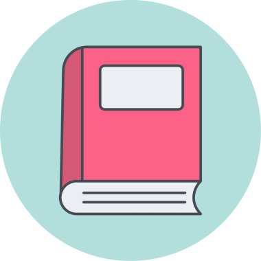 kitap simgesi vektör illüstrasyonu