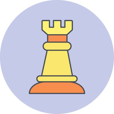 Satranç. Web simgesi basit illüstrasyon