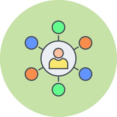 İnsan simgesinin vektör illüstrasyonu