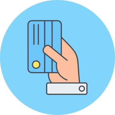 Kredi kartı vektör simgesi