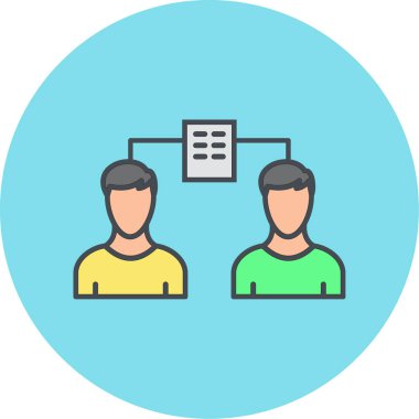 İnsan simgesinin vektör illüstrasyonu