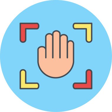 el simgesi vektör illüstrasyonu