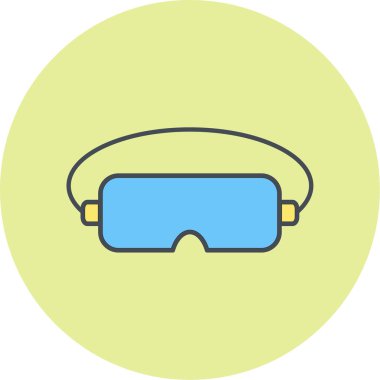 Gözlük simgesi vektör çizim