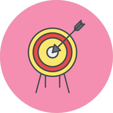 Hedef. Web simgesi basit illüstrasyon