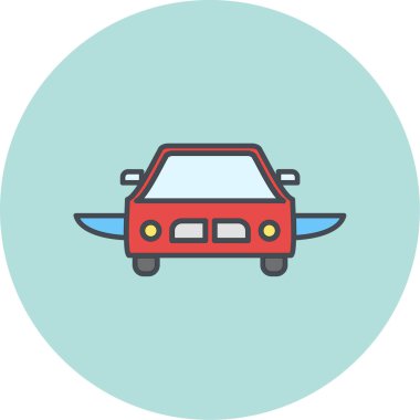 araba simgesi vektör illüstrasyonu