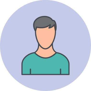 avatar. Web simgesi basit illüstrasyon