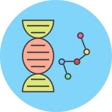 DNA simgesi vektör illüstrasyonu