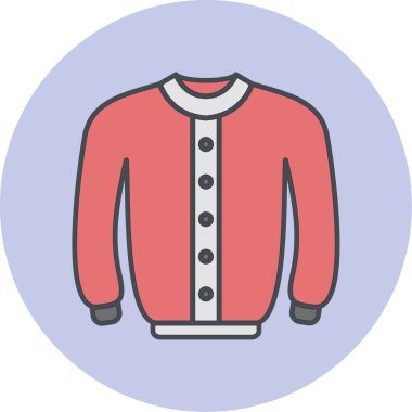 Kıyafetler. Web simgesi basit illüstrasyon