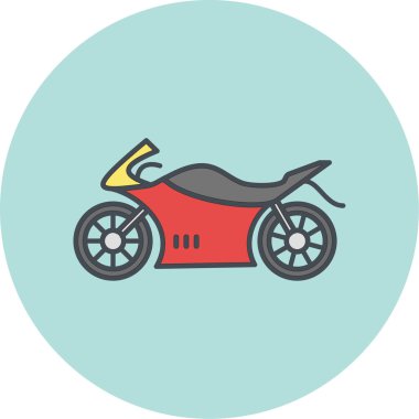 motosiklet vektör simgesi modern illüstrasyon
