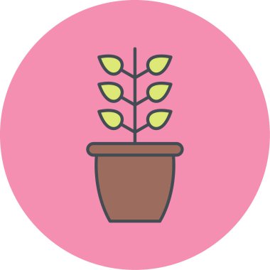 bitki simgesi vektör illüstrasyonu