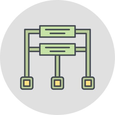 Seo modern simgesinin vektör illüstrasyonu.