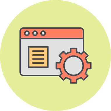 seo modern simgesinin vektör illüstrasyonu