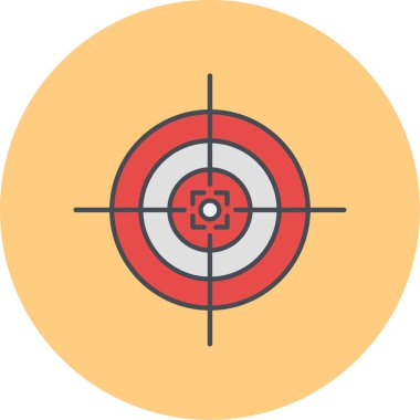 hedef simge vektör illüstrasyonu