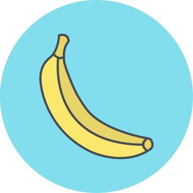 muz ikonu vektör çizimi