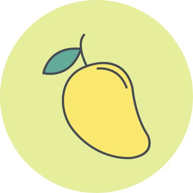 Mango simgesinin vektör illüstrasyonu
