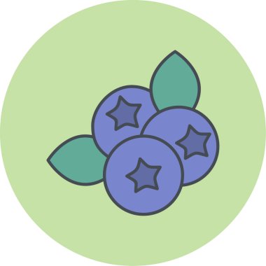 Yabanmersini simgesinin vektör illüstrasyonu