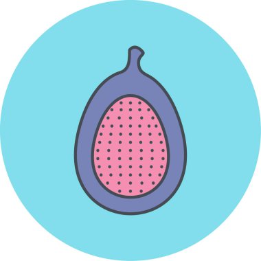 vektör illüstrasyonu, meyve simgesi biçimi